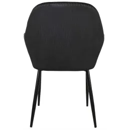 Fauteuil en velours cotelé Giulia (Lot de 2)