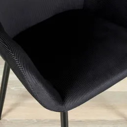 Fauteuil en velours cotelé Giulia (Lot de 2)