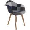 Fauteuil scandinave Patchwork (Lot de 2)