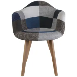 Fauteuil scandinave Patchwork (Lot de 2)