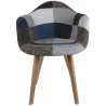 Fauteuil scandinave Patchwork (Lot de 2)