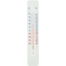 Thermomètre extérieur sur plaque métal 45cm