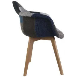 Fauteuil scandinave Patchwork (Lot de 2)