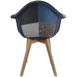 Fauteuil scandinave Patchwork (Lot de 2)