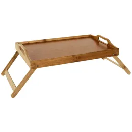 Plateau sur pieds en bambou 45 x 30 cm