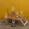 Plateau sur pieds en bambou 45 x 30 cm