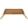Plateau sur pieds en bambou 45 x 30 cm