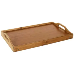 Plateau sur pieds en bambou 45 x 30 cm