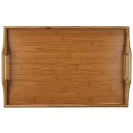 Plateau sur pieds en bambou 45 x 30 cm