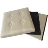 Pouf coffre pliable effet lin Jade