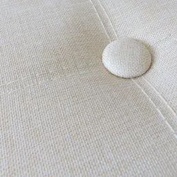 Pouf coffre pliable effet lin Jade
