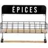 Etagère à épices murale avec support à essuie-tout
