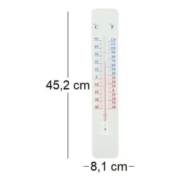 Thermomètre extérieur sur plaque métal 45cm