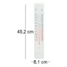 Thermomètre extérieur sur plaque métal 45cm