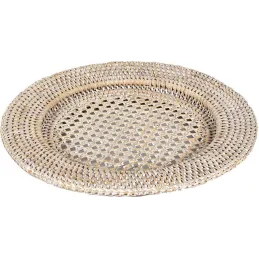 Dessous d'assiette en rotin et cannage