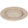 Dessous d'assiette en rotin et cannage
