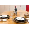 Dessous d'assiette en rotin et cannage