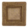 Dessous d'assiette en rotin antique