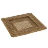 Dessous d'assiette en rotin antique