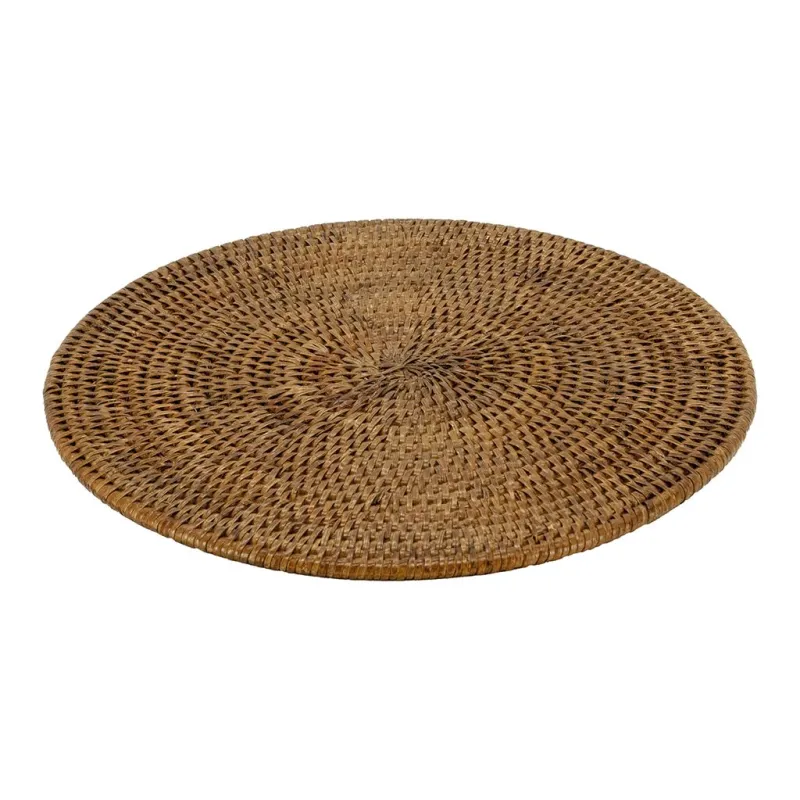 Dessous de plat en rotin antique