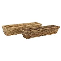 Corbeille banneton rotin antique