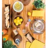 Corbeille banneton rotin antique