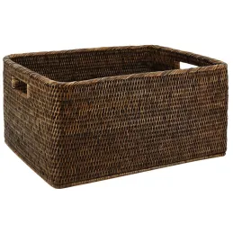 Corbeilles de rangement en rotin (Lot de 2)