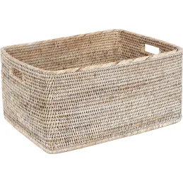 Corbeilles de rangement en rotin (Lot de 2)