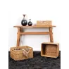 Corbeilles de rangement en rotin (Lot de 2)