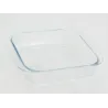 Ensemble plat à gratin et support en rotin