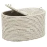 Rangement pour papier toilette en rotin