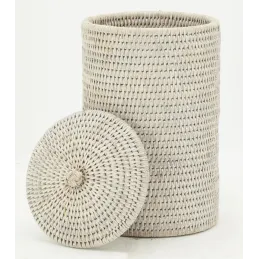 Boite de rangement pour papier toilette en rotin
