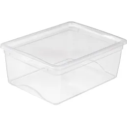 Boite de rangement avec couvercle Omega transparent