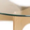 Table basse en bois et verre Madera