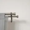 Tringle à rideaux nickel Cappa 305 à 457 cm