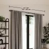 Double tringle à rideaux extensible Midnight