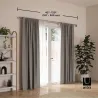Double tringle à rideaux extensible Midnight