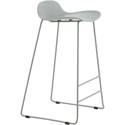 Tabouret de bar en acier et plastique Wave (Lot de 2)