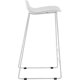 Tabouret de bar en acier et plastique Wave (Lot de 2)
