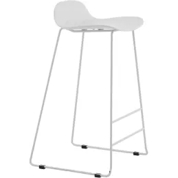 Tabouret de bar en acier et plastique Wave (Lot de 2)