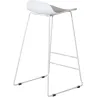 Tabouret de bar en acier et plastique Wave (Lot de 2)