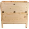 Carré potager avec espace de stockage en pin