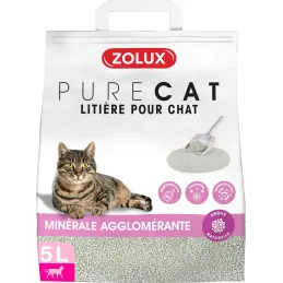Litière agglomérante parfum floral Purecat