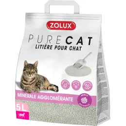 Litière agglomérante parfum floral Purecat