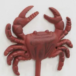 Patère en métal Crabe 12 x 5 x 13.5 cm