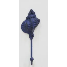 Patère en métal Coquillage  7 x 5 x 18 cm
