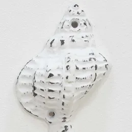 Patère en métal Coquillage  7 x 5 x 18 cm