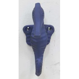 Patère en métal hippocampe 4.5 x 5 x 11 cm