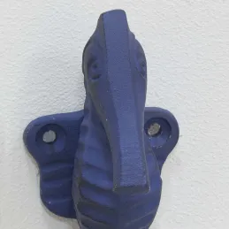 Patère en métal hippocampe 4.5 x 5 x 11 cm