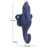 Patère en métal hippocampe 4.5 x 5 x 11 cm